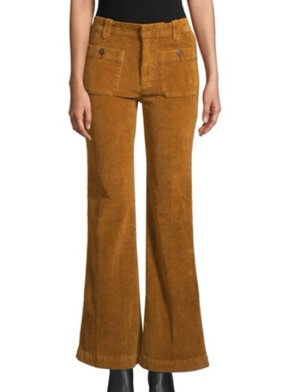 Free People Wide Leg Corduroy Mustard New Size‎ 6
